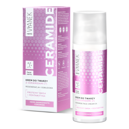VIANEK HERO Krem do twarzy z ceramidami 2%