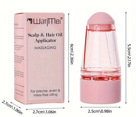 Pink Massager Applicator for Scalp